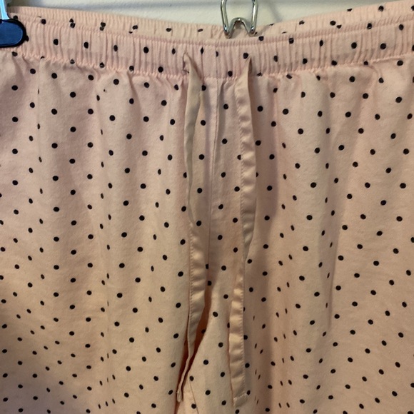 Polka Dot Victoria Secret Jogger Pyjama Pants with Drawstring - Picture 2 of 7